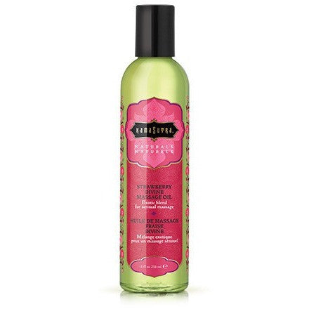 Naturals Massage Oil - Strawberry Divine - 8 Fl. Oz. KS10194